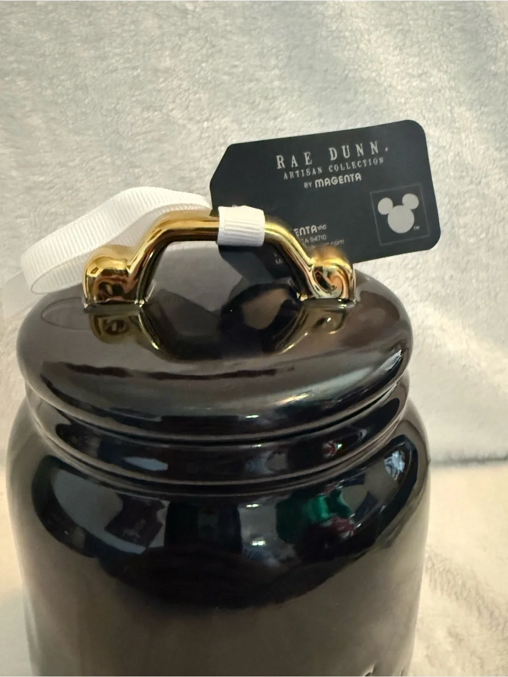 Rae Dunn x Nightmare Before Christmas Black Double-sided Jar-THIS IS HALLOWEEN